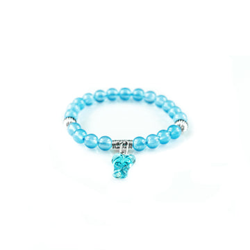 chalcedony braclet with angel